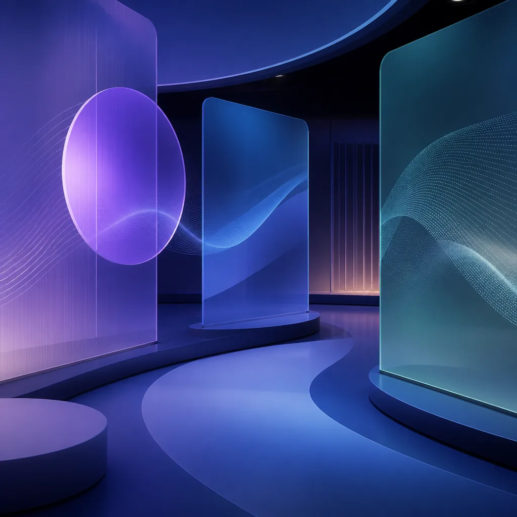 Motion lines emerging from a blob, dynamic mid-action flat illustration