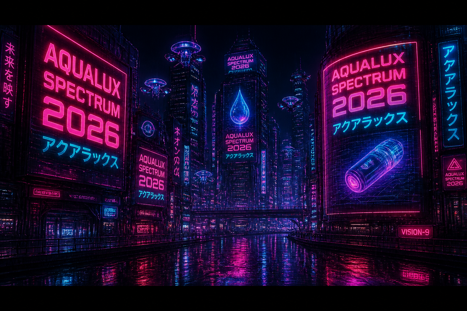 AQUALUX SPECTRUM 2026 - Cyberpunk Tokyo Cityscape