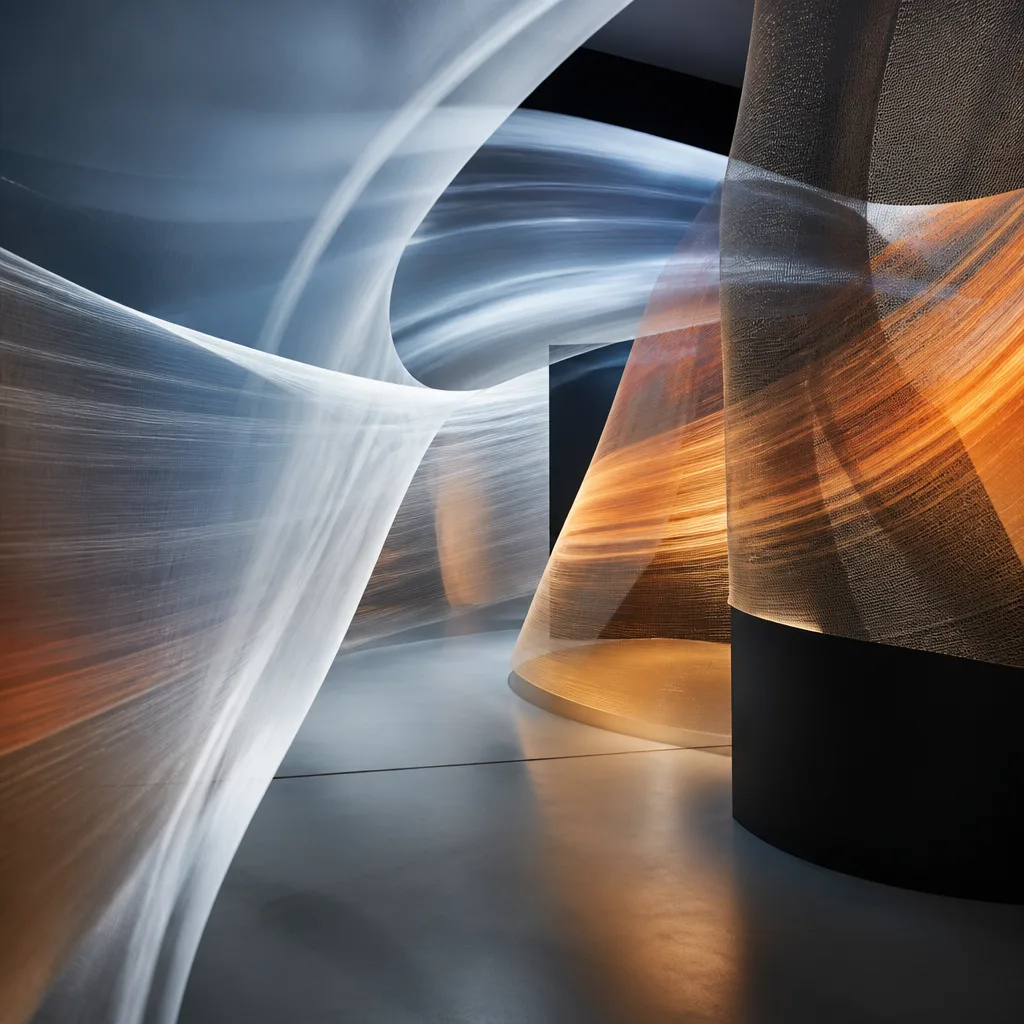 Blurred, ethereal image capturing movement and light.