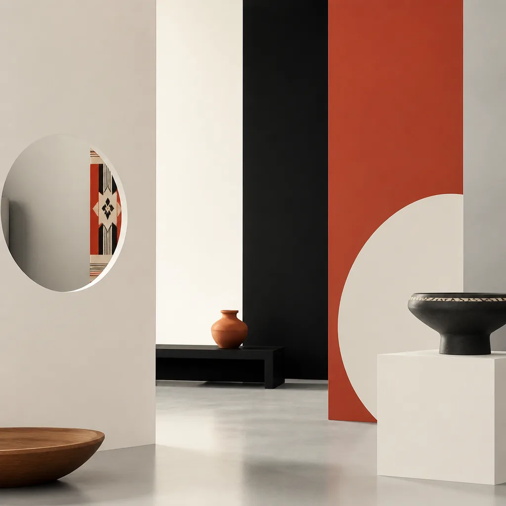 Abstract geometric design for Cultural Spectrum zone