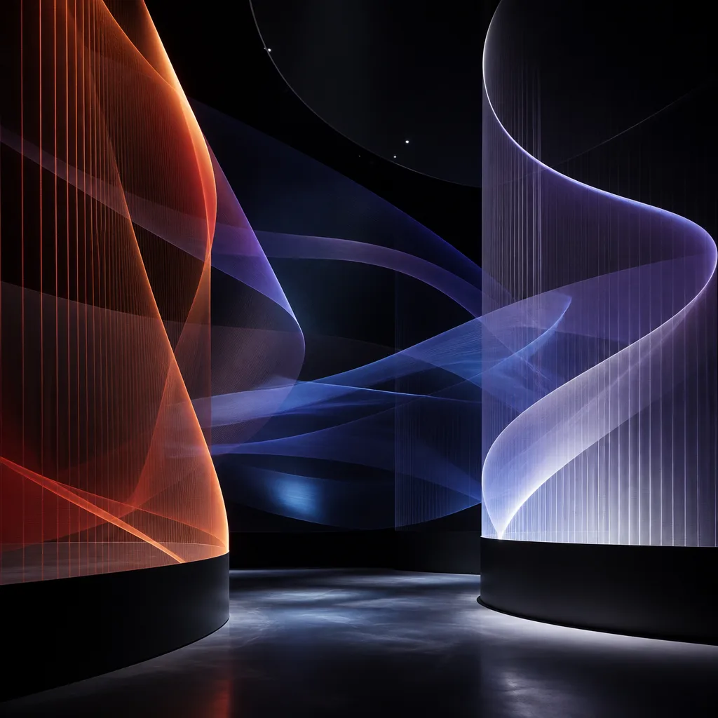 Explosive, energetic light bursts and streaking effects, emphasizing kinetic art.