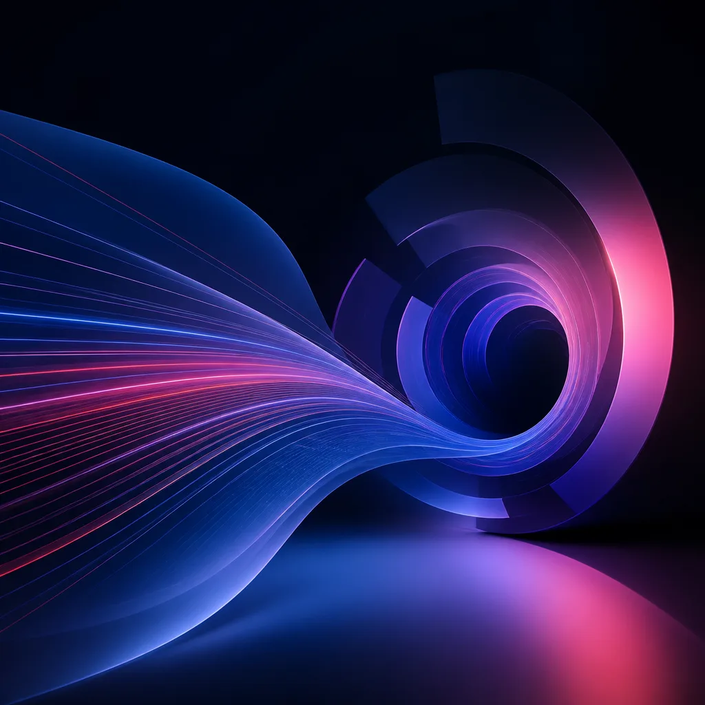 Abstract representation of motion design, blurred lines, dynamic flow, subtle animation cues.